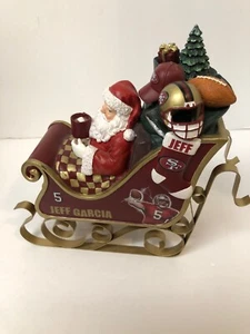 Jeff Garcia NFL Collectible Santa Sleigh Christmas 2003 Collection 32888 - Picture 1 of 7