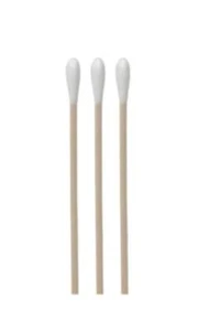 SCATOLA/1000 APPLICATORI PUNTA COTONE Q-TIP 3" MANIGLIE LEGNO TAMPONI NON STERILI - Foto 1 di 1