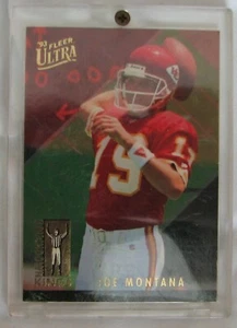 🏈TOUCHDOWN KINGS🏈 1993 Fleer Ultra Joe Montana Chiefs sealed hd plastic case - Picture 1 of 2