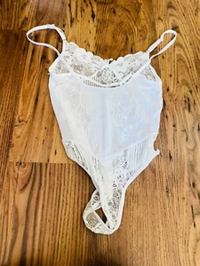 WHITE MESH LACE SEXY EROTIC BODY SUIT OFF WHITE 10 - Picture 1 of 2