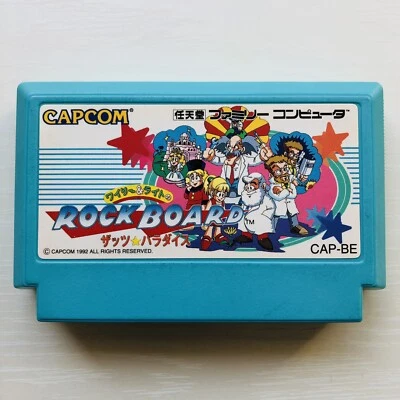 Wily and Light no Rock Board That's Paradise Nintendo Famicom Capcom 1992 CAP-BE - Image 1 of 4