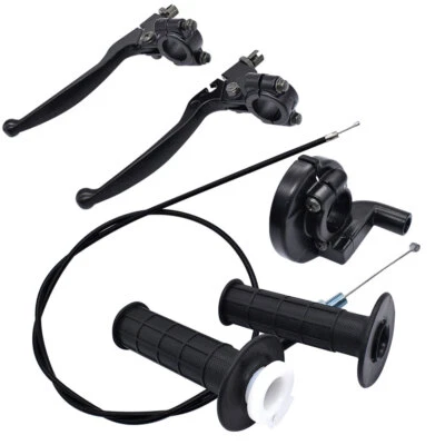 Throttle Handle+Right Brake Lever For Suzuki JR50 RM100 RM125 RM 50 60 RM80 RM85 - Image 1 of 4