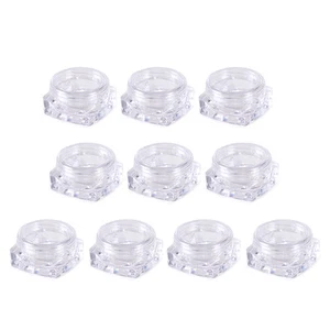 10 Stück 3ml klar leer Dose Tiegel Schraubdose Döschen Cremedose Kosmetikdose - Bild 1 von 3