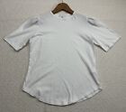 G.Label by GOOP Linen Cotton Crewneck T-Shirt Size Small White MADE IN ITALY