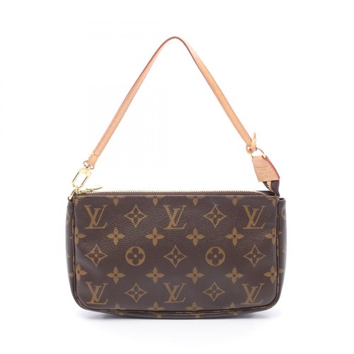 LOUIS VUITTON（LV） Louis Vuitton Pochette Accessorio Monogram Borsa a Mano Rivestita Tela Pelle r Vo