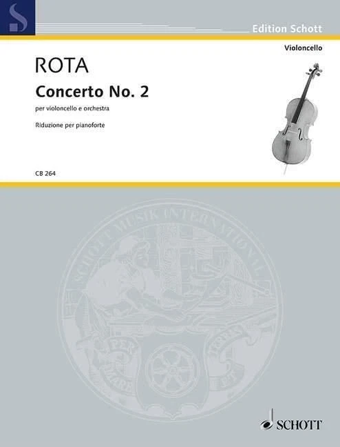 Concerto no. 2 Nino Rota Piano Reduction Orchestra and Cello Schott Music - Image 1 of 4