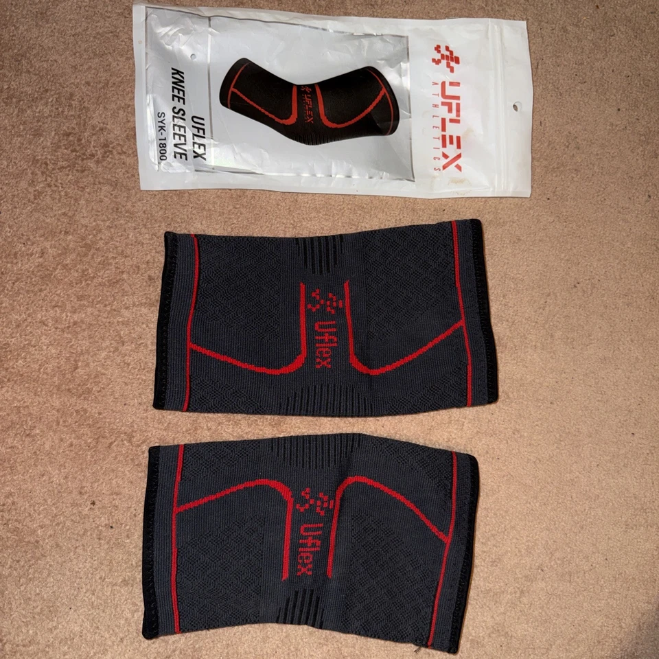 Lot of 2 UFLEX SYK-1800 KNEE SLEEVE small running  FITNESS WEIGHTLIFTING - Image 1 of 1
