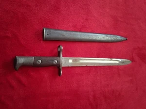 PRE WWI US M1902 KRAG JORGENSEN BAYONET-DATED 1902-W/ SCABBARD - Picture 1 of 13