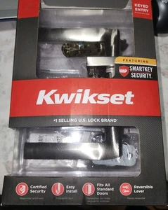 Kwikset Schlosshebel OHNE Schlüssel Eingabe HINWEIS: Offener Kasten erscheint innen BESCHREIBUNG LESEN - Bild 1 von 9