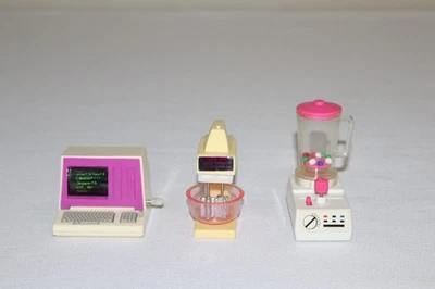 Vintage Barbie Doll Kitchen Wind Up Computer Blender Mixer Lot of 3 Working - Image 1 of 4