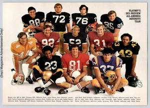 All-America Defensive Football Team Preview Promo Vintage 1971 Advertisement - Picture 1 of 5