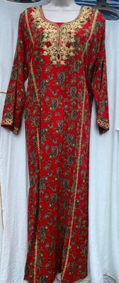 New Kaftan Poly Cotton Kaftan Ladies  Farasha Embroidered  S,M,L, XL and XXL - Image 1 of 4