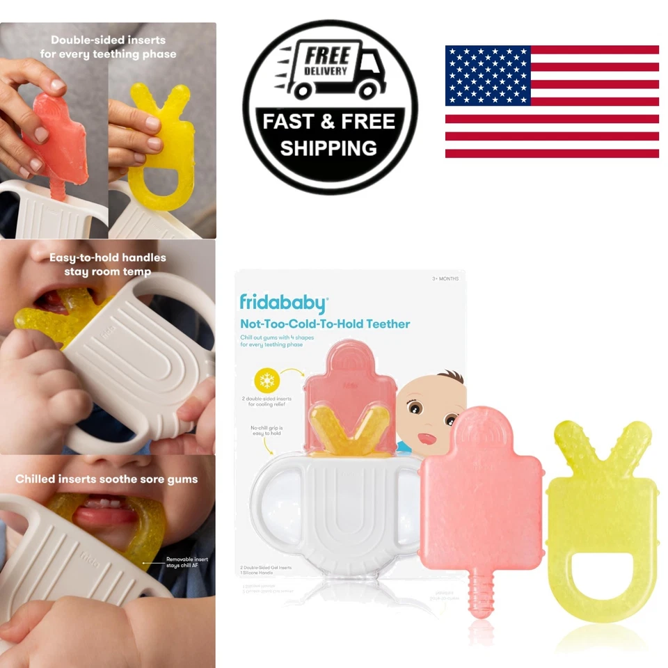 FridaBaby Not-too-cold-to-hold Silicone Teether for Babies