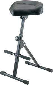 K&M 14047 Pneumatic Stool - Black Imitation Leather - Picture 1 of 1
