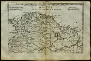 1784 - landkarte Antik Venezuela & British - Rigobert Bonne - Guyana - Bild 1 von 5