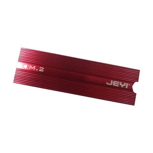 Dissipateur thermique en aluminium pour PCIe NVMe M.2 NGFF SSD avec coussin chauffant silicone rouge - Photo 1/5