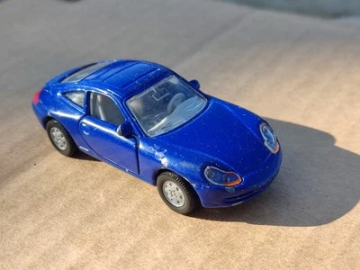 Siku Blue Porshe 911 Carrera Vintage Retro Car, Small Model Car  - Image 1 of 4