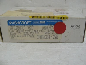 ASHCROFT 3HA50354-226 METRIC CASE GAUGE 100 PSI - Picture 1 of 1