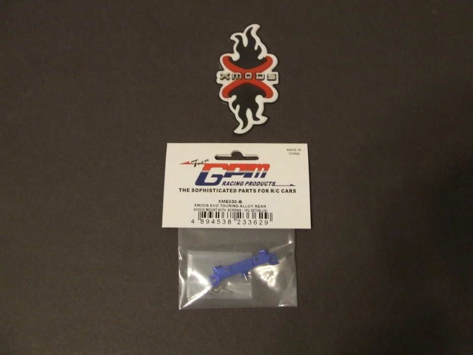 *XMODS GPM ALUMINUM REAR UPPER SHOCK MOUNT FOR EVO XME030 BLUE NEW ** - Image 1 of 1