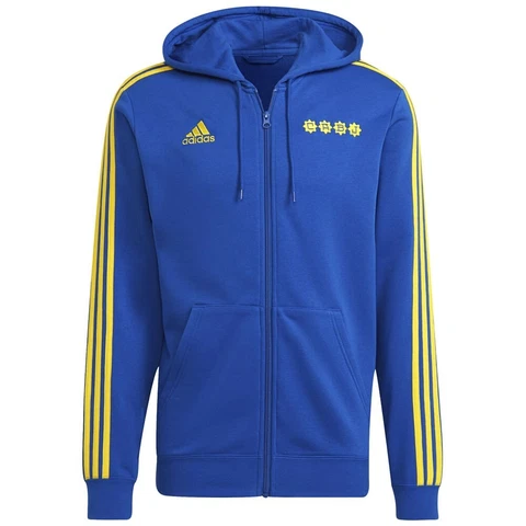 CAMPERA CON CAPUCHA BOCA JUNIORS 3 TIRAS Cover