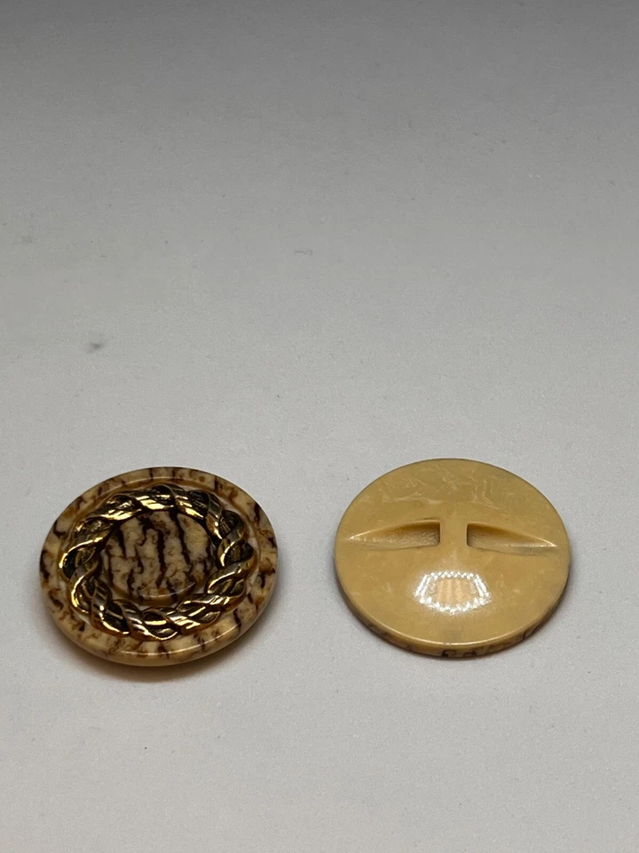 Designer plastic Buttons Elegant Inlay & Carved Detail Handcrafted Excellence  - Image 1 of 1