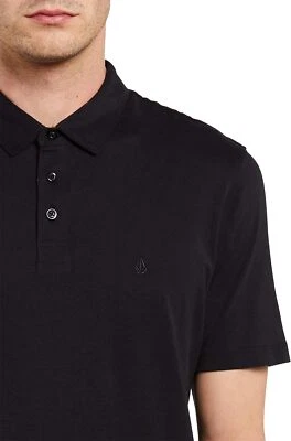 Volcom Men's Wowzer Modern Fit Cotton Polo Shirt X-Large, Black  - Image 1 of 2