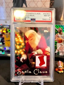 ⭐️ SANTA CLAUS 2007 TOPPS PSA 8 NM-MT SANTA SUIT RELIC CHRISTMAS CARD SP 🔥 - Picture 1 of 2