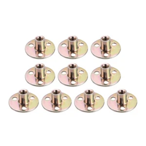 10stk M6x37mm T Mutter Hülsenmutter Möbelbeschläge Flanscheinsatz Innengewinde - Bild 1 von 6