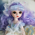 Mini BJD Doll 1/6 Ball Jointed Body Girl with Make up Full Set Clothes Dress