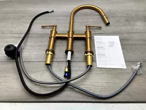 Signature Hardware 455767 Hurston Pull-Down Kitchen Faucet - Brushed Gold - Picture 1 of 2