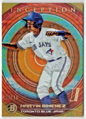 MARTIN GIMENEZ 2022 Bowman Inception #11 Blue Jays ORANGE /25 Initiation RC SSP! - Image 1 of 2