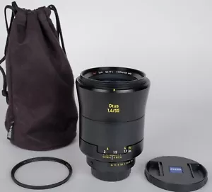 EX++ Nikon F ZF.2 Mount Zeiss Otus 55mm f1.4 Apo Distagon T* Prime Standard Lens - Picture 1 of 10