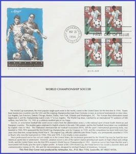 USA3 #2834 U/A ARTMASTER FDC PB4 Football Soccer Player Kicking - Picture 1 of 1