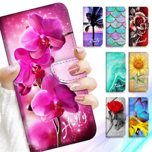 Personalised Name Flip Case Cover For Samsung S25 S24 S23 S22 S21 Ultra Plus FE - Picture 1 of 60