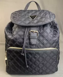 GUESS Jaxi Large Quilted Backpack, Bag, Purse Travel Bag In Black - Picture 1 of 12
