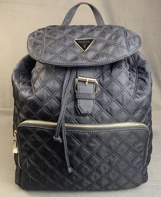 Mochila acolchada grande GUESS Jaxi, bolso, bolso de viaje en negro Foto 1 de 4