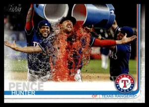 2019 Topps Update Hunter Pence #US86 Advanced Stat Back #'d /150 Texas Rangers - Picture 1 of 2