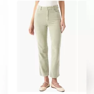 NWT ROLLA’S Original High Waist Stretch Khaki Corduroy Straight Leg Ankle Pants - Picture 1 of 12