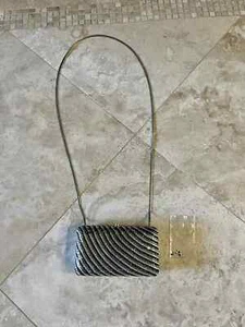Daniel Ames Itay Crystalized Clutch/ Shoulder Bag Used - Picture 1 of 4