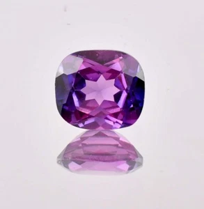 AAA Flawless Natural Java Prugna Zaffiro 9,45 Ct (GIT) Certificato Gemma Sciolta - Foto 1 di 6