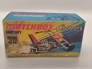 LEERE OVP EMPTY BOX CHOP SUEY CHOPPERS MATCHBOX SUPERFAST No.49 ENGLAND VON 1972 - Bild 1 von 6