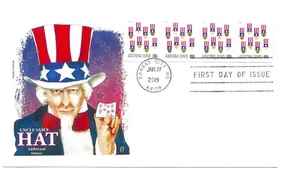 5341 Uncle Sam's Hat Panda Cachets, PNS, plate number strip, FDC. - Picture 1 of 1