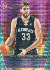 2013-14 Select Basketball White Hot Prizms Purple #34 Marc Gasol 77/99