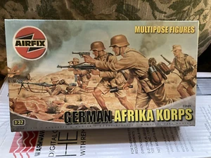 Airfix WWII German Afrika Korps Plastic Model Figures - New in SEALED!! Box - Picture 1 of 3
