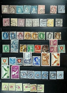 SWITZERLAND COLLECTION #3 POSTAL, SEMI-POSTAL, AIRMAIL & POSTAGE DUE HV STAMPS - Picture 1 of 1