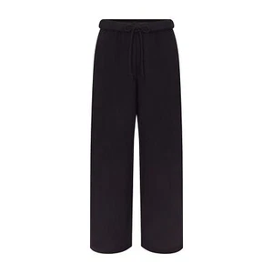 SKIMS Cotton Fleece Classic Oversized Sweatpants Straight Leg Black Sz M-L NEW - Picture 1 of 4