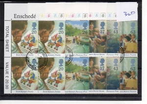 GB - Commems - (CMV 320) - 1997 Enid Blyton - blocks of 4 - very fine cancels - Picture 1 of 1