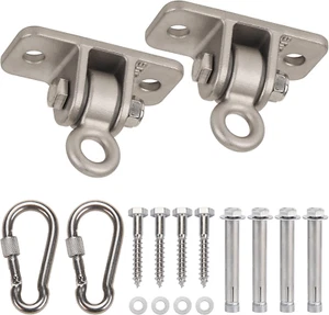 Heavy Duty Swing Hangers 304 Stainless Steel for Wooden Sets, Swing Hooks Screw - Picture 1 of 12