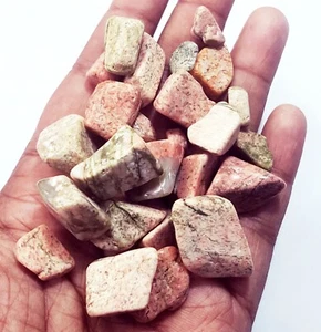 Natural Unakite Jasper Polished Chips 291.75 Ct Lot Loose Gemstone Wit Free Gift - Picture 1 of 6