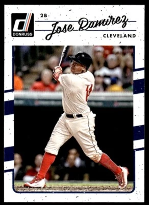 2017 Donruss Baseball Card Jose Ramirez Cleveland Indians #85 - Image 1 of 2